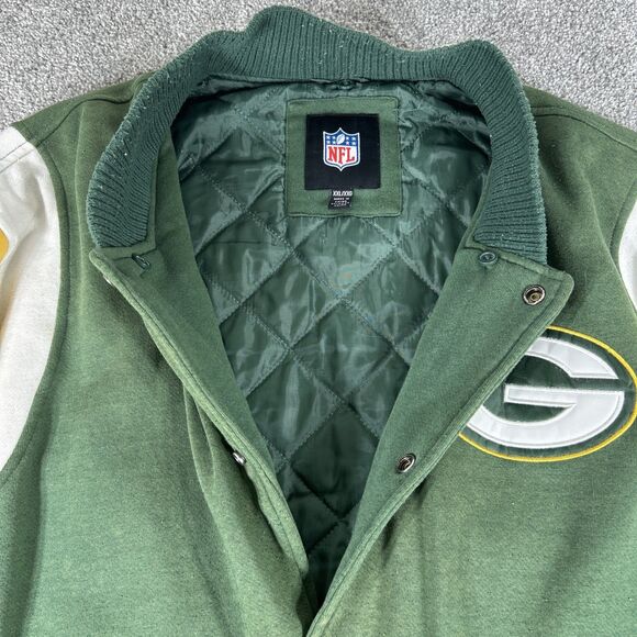GREEN BAY PACKERS Vtg 1997 Letterman Varsity  Jacket Size XXL Super Bowl XXXI - Picture 10 of 16